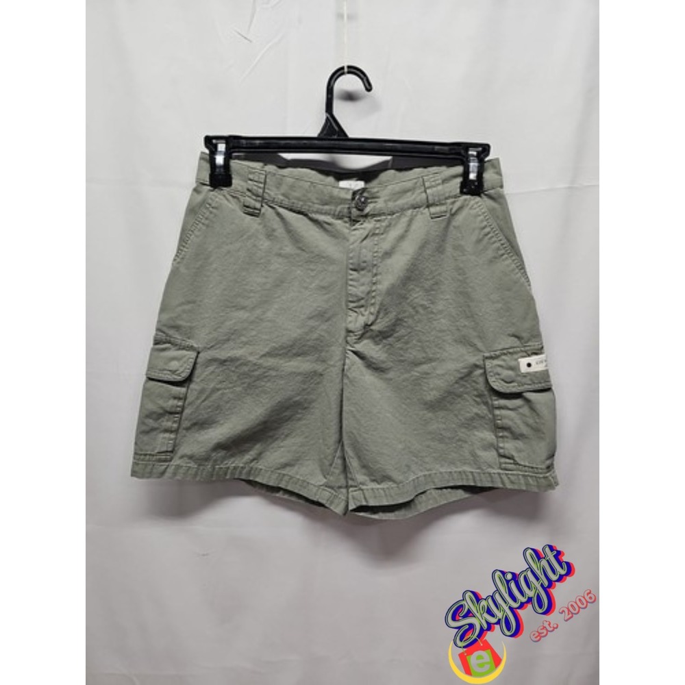 Calvin Klein Women's Flat Front Jeans Cargo Shorts High Rise 7" Inseam Size 10